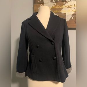 Talbots lightweight pea coat style jacket